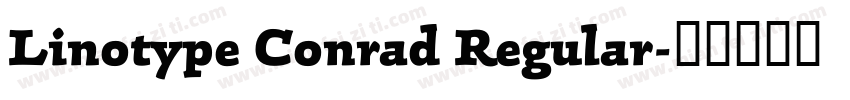 Linotype Conrad Regular字体转换